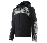 DAINESE - Ignite 2 Tex Jacket, Veste de Motard à Capuche en Tissu, Homme, Noir/Gris, 64