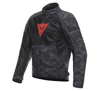 Dainese - Ignite Air Tex Jacket, Veste De Moto D'Été, Tissu En Maille, Veste Moto Pour Homme, Protections Souples, Gris Camo/Noir/Rouge Fluo, 64