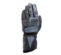 Dainese Impeto D-Dry Gloves, Gants de Moto en Cuir, pour Homme et Femme, Noir/Ébène, XXXS