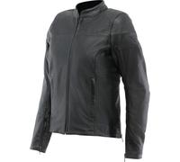 Dainese Itinere Veste en cuir de moto pour dames, noir, Taille 40