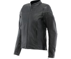 Dainese Itinere Veste en cuir de moto pour dames, Rouge foncé, Taille 42