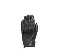 Dainese Gants de moto Karakum Ergo-Tek – tissu ventilé, protège-jointures – Homme Noir/Rouge M