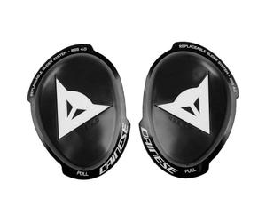 Dainese - Knee Slider Rss 4.0 - Full Kit, Protège-genoux pour Moto, pour Hommes et Femmes, Noir/Blanc