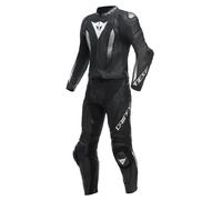 Dainese Laguna Seca 5 2tlg. Combinaison Cuir de Moto Longues (Noir/Blanc) Gr :