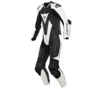 DAINESE LAGUNA SECA 5 Combinaison 1 pièce en cuir perforé ST noir-blanc 26-short