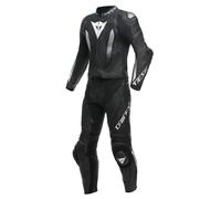 DAINESE LAGUNA SECA 5 Combinaison 2 pièces en cuir perforé noir-noir-blanc 52