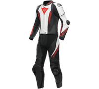 DAINESE LAGUNA SECA 5 Combinaison cuir 2 pièces noir-blanc-rouge lave 56