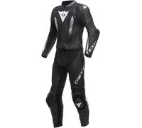 Dainese Laguna Seca 5 Costume en cuir de moto 2 pièces, noir-blanc, taille 60 pour homme