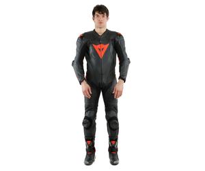 Dainese Laguna Seca 5 Cuir Combinaison Noir/Rouge néon 54 homme