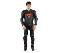Dainese Laguna Seca 5 Cuir Combinaison Noir/Rouge néon 54 noir 54