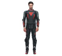Dainese Combinaison en cuir 2 pièces Noir/Anthracite/Rouge 56 noir 56