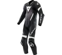 Dainese Laguna Seca 6, combinaison en cuir 1pcs. perforée Court 64 Noir/Blanc/Gris Noir/Blanc/Gris