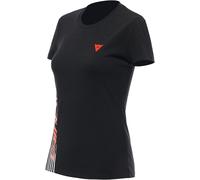Dainese Logo T-shirt pour dames, noir/rouge, Taille XXL