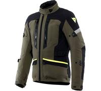Dainese Mangen Absøluteshell, veste textile imperméable 52 Olive/Noir/Jaune Néon Olive/Noir/Jaune Néon