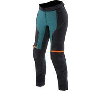 Dainese Mangen Absoluteshell Pro imperméable dames moto textile pantalon, noir/turquoise, Taille 50