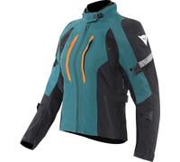Dainese Mangen Absoluteshell Pro imperméable dames moto textile veste, noir/turquoise, Taille 42