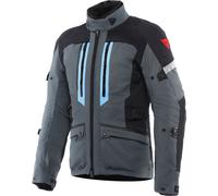 Dainese Mangen Absoluteshell Pro Veste textile de moto imperméable, noir-gris-bleu, taille 52 pour homme
