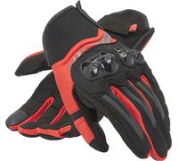 Dainese Mig 3 Air Tex Gants de moto, Rouge/Noir, Taille S