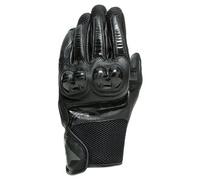 Dainese Mig 3 Unisex Leather Gloves, Gants Moto Cuir Homologué, Pour Homme et Femme, Noir/Noir, S