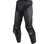 Dainese Misano Pantalon en cuir de moto, Noir/Anthracite, Taille 56