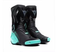DAINESE NEXUS 2 BOTTES MOTO RACING FEMME NOIR VERT D’EAU