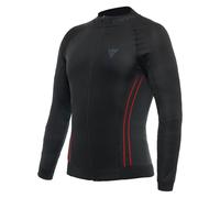 Dainese No Wind Thermo LS, Maillot Thermique Respirante Moto, Homme, Noir/Rouge, XS/S