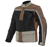 Dainese Outlaw Tex Jacket, Veste Moto Été, Homme, Noir/Carafe/Noyer/Charcoal-Gray, 44