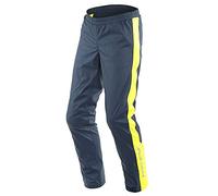 Dainese Storm 2 Unisex Pants, Pantalon Imperméable Moto, pour Homme et Femme, Black-Iris/Jaune Fluo, XS
