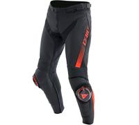 DAINESE Pantalons Super Speed Black / Red-Fluo 62