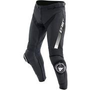 Dainese Super Speed, pantalon en cuir 50 Noir/Blanc Noir/Blanc