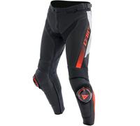 DAINESE Pantalons Super Speed Professional Black / White / Red-Fluo 50