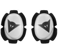 Dainese Patin de genou Pista Knee Slider / Protège-coude moto – Blanc/Noir – N