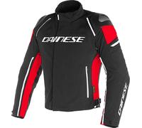 Dainese Racing 3 D-Dry Veste Textile moto, noir-rouge, taille 48 pour homme