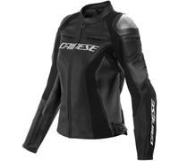 Dainese Racing 4 Veste en cuir de moto perforée pour dames, noir, taille 50 pour femmes
