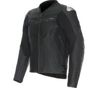 Dainese Racing 5 Blouson de moto en cuir, noir, Taille Long 46