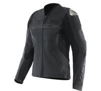 Veste de moto Cuir Femme Dainese RACING 5 Black/Black