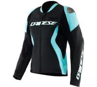 DAINESE Blousons et Vestes Racing 5 Leather Lady Black / Water 46