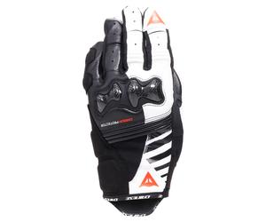 Dainese Reacto Carbon Court Gants pour femmes Noir/Blanc/Rouge XL