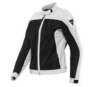 Dainese Sevilla Air Lady Tex Jacket, Veste Moto Été, Femme, Noir/Glacier-Gray, 42