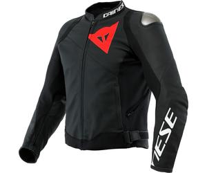 Dainese Sportiva, veste en cuir 52 Noir Mat/Noir Mat Noir Mat/Noir Mat