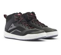 Dainese Suburb Air Chaussures de moto pour dames, noir-blanc-rouge, taille 40 pour femmes