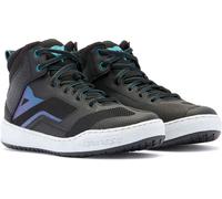 Dainese Suburb Air Chaussures de moto pour dames, noir-blanc-bleu, taille 39 pour femmes