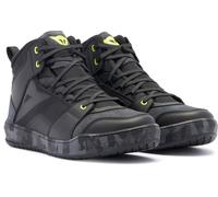 DAINESE Homme Suburb D-WP Shoes Chaussures de Motard Imperméables, Camo/Acid Yellow, 45 EU