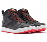 DAINESE SUBURB D-WP Motorradschuhe schwarz-weiß-lava-rot 40
