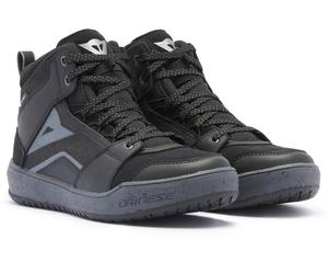 Dainese Suburb D-WP S26 Chaussures de moto pour femmes imperméables, noir/gris, Taille 42