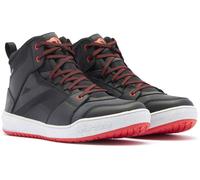 Dainese Suburb D-WP S26, chaussures imperméables 41 EU Noir/Blanc/Rouge Noir/Blanc/Rouge