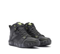 Dainese Chaussures de moto Suburb D-WP Imperméables Homme Noir/Camo/Jaune Acide 40