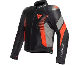 Dainese Super Rider 2 Absolute, veste en cuir-textile imperméabl 56 Noir/Blanc/Jaune Néon Noir/Blanc/Jaune Néon