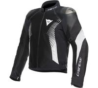 Dainese Super Rider 2 Absoluteshell Veste textile de moto, Noir/Blanc, Taille 46