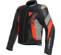 Dainese Super Rider 2 Absoluteshell Veste textile de moto, noir-gris-rouge, taille 54 pour homme